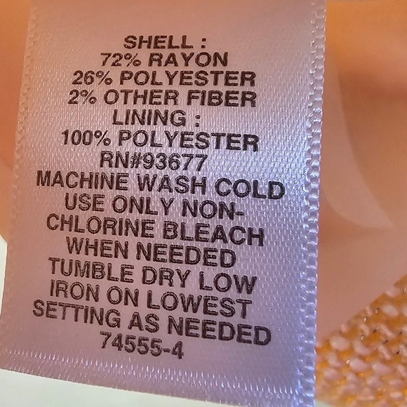 Liz Claiborne Petite Blazer Marigold Yellow Textured Tweed Short Sleeve NWT - Picture 7 of 8